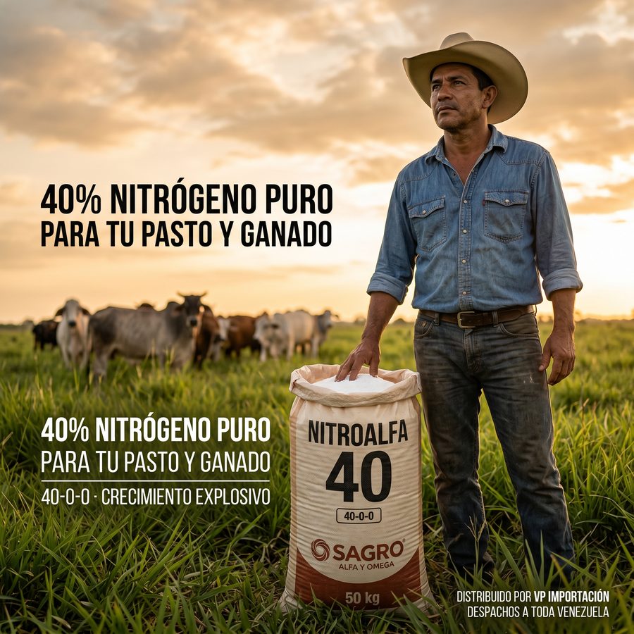 Nitroalfa 40 aplicado en pastizal de los Llanos