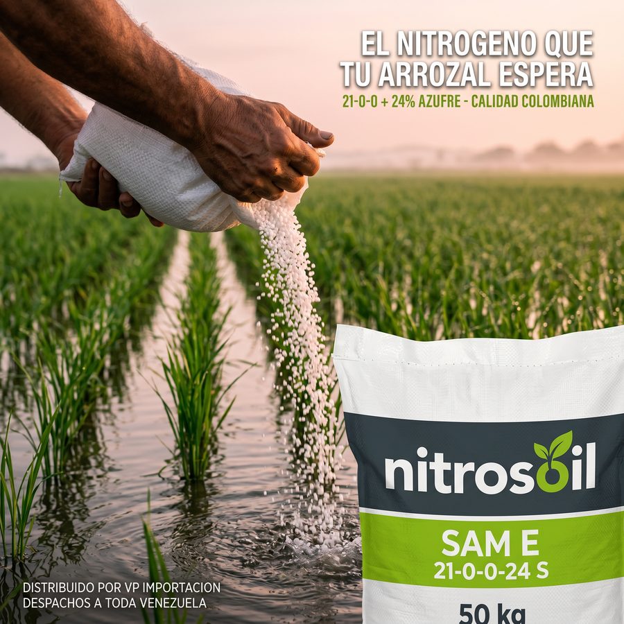 SAM.E Nitrosoil aplicado en arroz