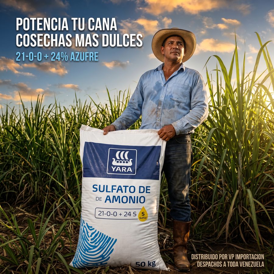 Sulfato de Amonio Yara aplicado en caña